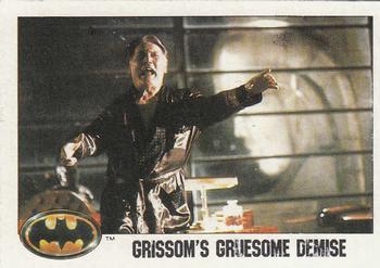 1989 Topps Batman #43 Grissom's Gruesome Demise Front