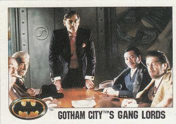 1989 Topps Batman #47 Gotham City's Gang Lords Front