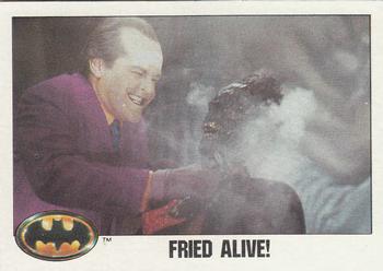 1989 Topps Batman #50 Fried Alive! Front