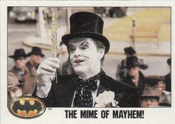 1989 Topps Batman #55 The Mime of Mayhem! Front
