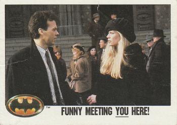 1989 Topps Batman #56 Funny Meeting You Here! Front