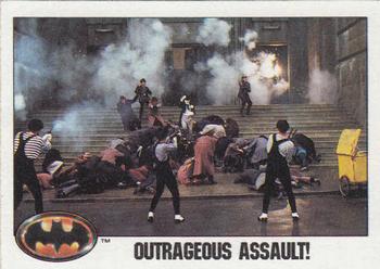 1989 Topps Batman #58 Outrageous Assault! Front
