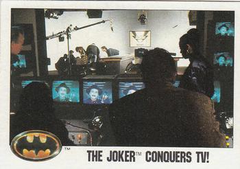 1989 Topps Batman #64 The Joker Conquers TV! Front