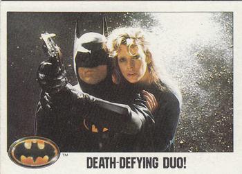 1989 Topps Batman #83 Death-Defying duo! Front