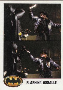 1989 Topps Batman #88 Slashing Assault! Front