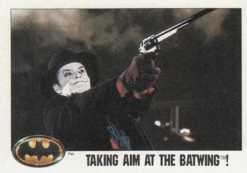 1989 Topps Batman #107 Taking Aim at the Batwing Front