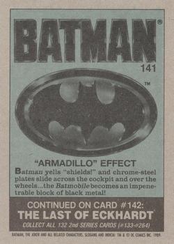 1989 Topps Batman #141 Armadillo Effect Back
