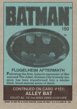1989 Topps Batman #150 Flugelheim Aftermath Back