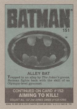 1989 Topps Batman #151 Alley Bat Back