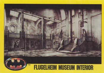 1989 Topps Batman #165 Flugelheim Museum Interior Front