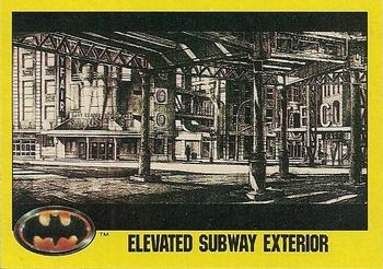 1989 Topps Batman #166 Elevated Subway Exterior Front