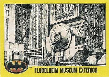 1989 Topps Batman #167 Flugelheim Museum Exterior Front