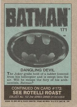 1989 Topps Batman #171 Dangling Devil Back