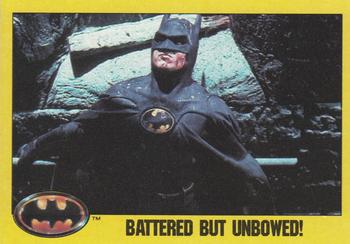 1989 Topps Batman #176 Battered but Unbowed! Front