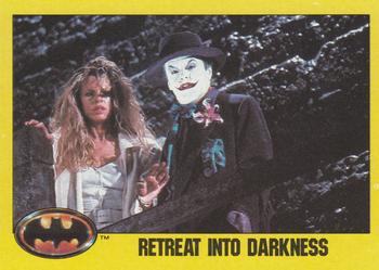 1989 Topps Batman #178 Retreat into Darkness Front