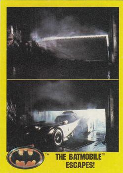 1989 Topps Batman #184 The Batmobile Escapes! Front