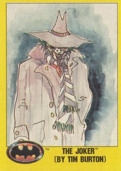 1989 Topps Batman #196 The Joker by Tim Burton Front