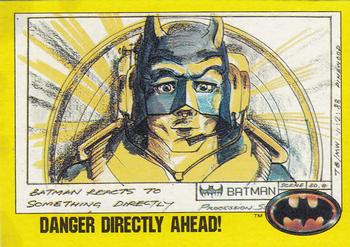 1989 Topps Batman #205 Danger Directly Ahead! Front