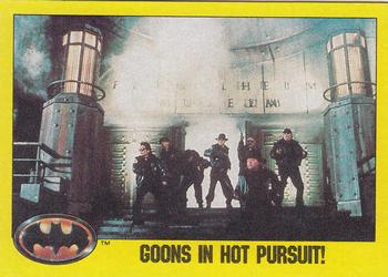 1989 Topps Batman #209 Goons in Hot Pursuit! Front