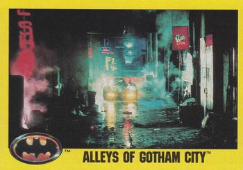 1989 Topps Batman #211 Alleys of Gotham City Front