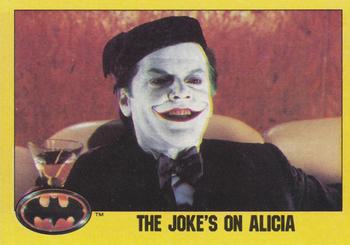 1989 Topps Batman #214 The Joke's on Alicia Front
