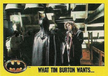 1989 Topps Batman #238 What Tim Burton Wants… Front