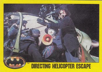 1989 Topps Batman #240 Directing Helicopter Escape Front