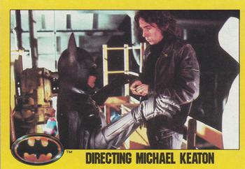 1989 Topps Batman #242 Directing Michael Keaton Front