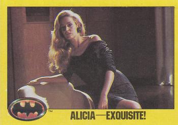 1989 Topps Batman #246 Alicia--Exquisite! Front