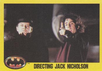 1989 Topps Batman #258 Directing Jack Nicholson Front
