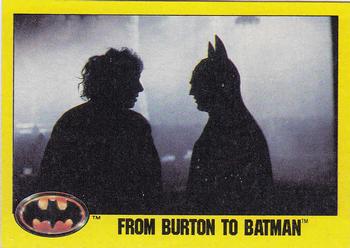 1989 Topps Batman #260 From Burton to Batman Front