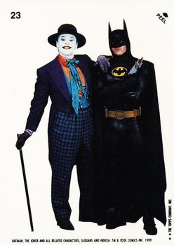 1989 Topps Batman - Stickers #23 Joker and Batman Front