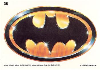 1989 Topps Batman - Stickers #38 Batman Logo Front