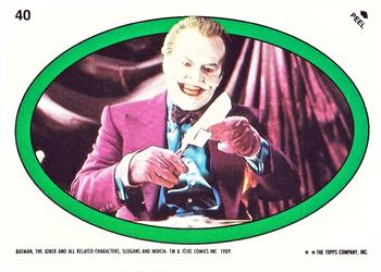 1989 Topps Batman - Stickers #40 Joker Front