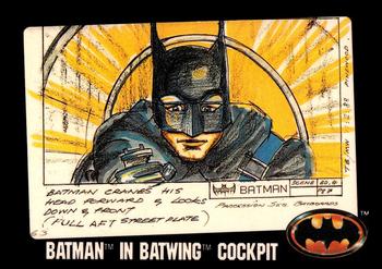 1989 Topps Batman - Bonus Cards #A Batman in Batwing Front