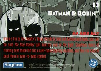 1995 SkyBox The Adventures of Batman & Robin #13 An Able Ally Back