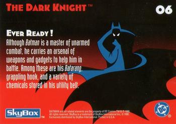 1995 SkyBox The Adventures of Batman & Robin #6 Ever Ready! Back