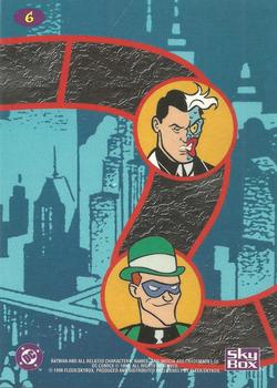 1996 SkyBox The Adventures of Batman & Robin Action Packs #6 Stealth Tactics Back