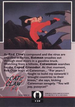 1993 Topps Batman: The Animated Series #129 The Cat and the Claw Back