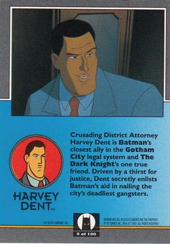 1993 Topps Batman: The Animated Series #9 Harvey Dent Back