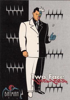 1993 Topps Batman: The Animated Series #25 Two-Face Front