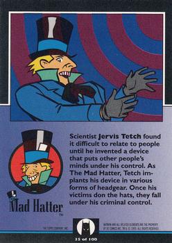 1993 Topps Batman: The Animated Series #35 Mad Hatter Back
