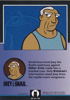 1993 Topps Batman: The Animated Series #40 Joey the Snail Back