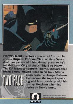 1993 Topps Batman: The Animated Series #96 Batman Back