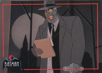 1993 Topps Batman: The Animated Series #104 Two-Face Front