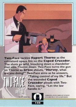 1993 Topps Batman: The Animated Series #108 Batman Back
