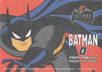 1993 Topps Batman: The Animated Series - Vinyl Mini-Cels Series 2 #1 Batman Back