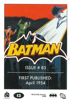2008 Rittenhouse Batman Archives #13 Batman #83 Back