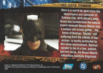 2005 Topps Batman Begins #67 His Dark Domain Back