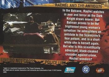 2005 Topps Batman Begins #69 Rachel and the Antidote Back